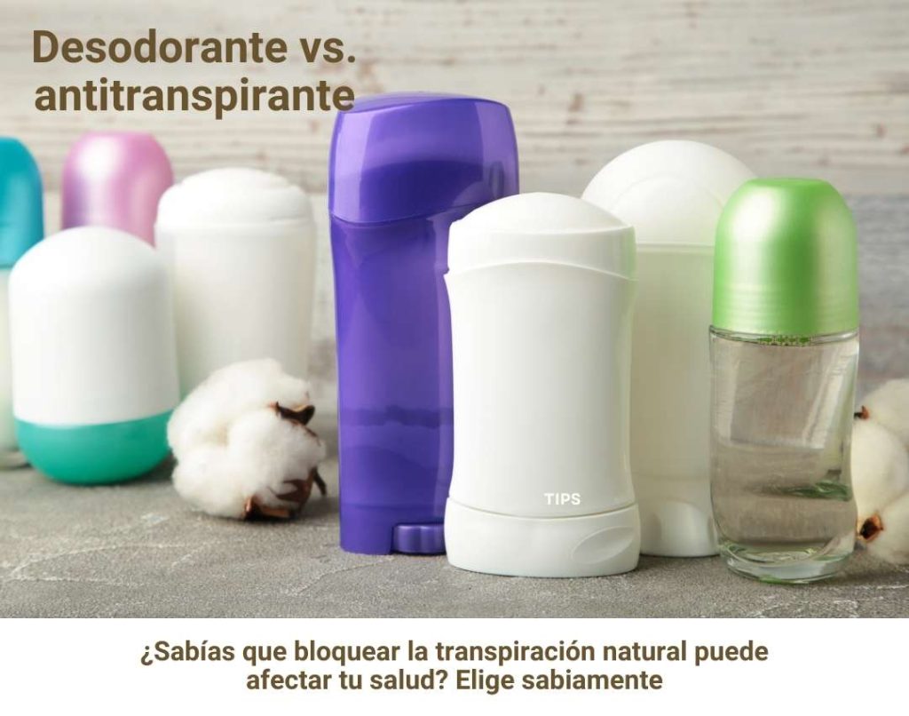 desodorantes y antitranspirantes